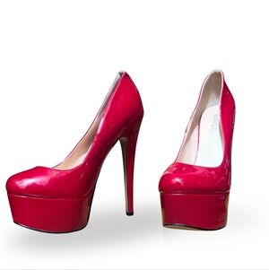 Women's Red Platform Heels